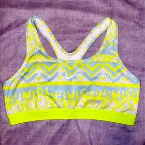 NWOT Neon Nike Sports Bra